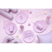Picture of PAPER NAPKIN RUFFLED LILAC 33X33CM - 12 PACK